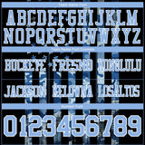 Custom Black Light Blue-White 3D Pattern American Flag Mesh Authentic Football Jersey