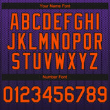 Custom Purple Orange-Black 3D Pattern Design Gradient Geometric Shape Authentic Baseball Jersey