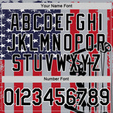 Custom Gray Black Fire Red-White 3D Pattern Design Arrow Archery Bow Target American Flag Performance T-Shirt