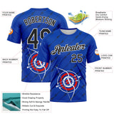 Custom Thunder Blue Black-White 3D Pattern Design Arrow Archery Bow Target Performance T-Shirt