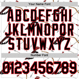 Custom White Black-Fire Red 3D Pattern Design Arrow Archery Bow Target Performance T-Shirt