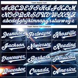Custom Blue White-Royal 3D Pattern Design Outer Space Starships Authentic Baseball Jersey