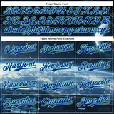 Custom Black Royal-Ice Blue 3D Pattern Design Outer Space Starships Authentic Baseball Jersey