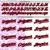 Custom White Black Purple-Fire Red 3D Polynesian Style Islander Authentic Baseball Jersey