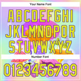 Custom Purple Neon Yellow 3D Pattern Design Trippy Psychedelic Magic Mushrooms Authentic Baseball Jersey