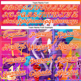 Custom Red Orange Purple-White 3D Pattern Design Trippy Psychedelic Magic Mushrooms Authentic Baseball Jersey