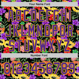 Custom Black Purple-Gold 3D Pattern Design Mardi Gras Shrove Tuesday Authentic Baseball Jersey