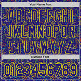 Custom Dark Purple Light Yellow 3D Pattern Design Mardi Gras Shrove Tuesday Authentic Baseball Jersey
