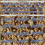 Custom Brown Navy-White 3D Pattern Design Burner Costumes Snake Print Authentic Baseball Jersey