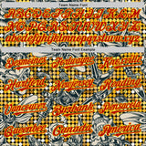 Custom Black Red-Yellow 3D Pattern Design Rave Party Tattoos Disco Authentic Baseball Jersey