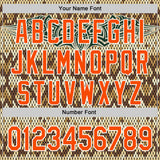 Custom Black Orange-White 3D Pattern Design Rave Party Animal Snake Python Print Authentic Baseball Jersey