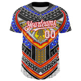 Custom Black White-Fire Red 3D Pattern Design Burner Costumes Tribal Authentic Baseball Jersey