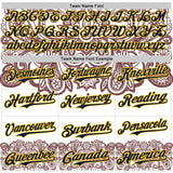 Custom White Navy Red-Yellow 3D Pattern Design Burner Costumes Paisley Bandana Authentic Baseball Jersey