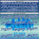 Custom Blue Royal-White 3D Pattern Design Atlanta Cityscape Fireworks Authentic Baseball Jersey