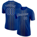 Custom Blue Royal-City Cream 3D Pattern Design Brazil Sport Wear Performance T-Shirt