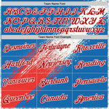 Custom Blue Red-White 3D Pattern Design USA Cuba Sport Wear Performance T-Shirt