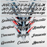 Custom White Black-Red 3D Pattern Design Abstract Shape Sport Wear Performance T-Shirt