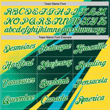 Custom Yellow Grass Green Blue-White 3D Pattern Design Brazil Sport Wear Performance T-Shirt