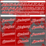 Custom Red Steel Gray-White 3D Pattern Design Abstract Brush Stroke Performance T-Shirt