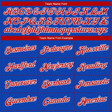 Custom Thunder Blue Red-White 3D Pattern Design Gradient Style Twinkle Star Performance T-Shirt