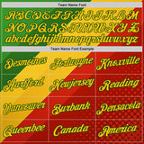 Custom Green Yellow-Red 3D Pattern Design Africa Spain Sport Wear Performance T-Shirt