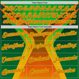 Custom Green Orange-Neon Green 3D Pattern Design Africa Neon Sport Wear Performance T-Shirt