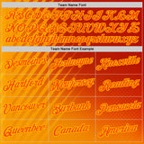 Custom Red Orange-Yellow 3D Pattern Design Spain Sport Wear Performance T-Shirt