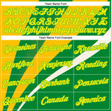 Custom Green Light Yellow Aurora Green-Yellow 3D Pattern Design Brazil Sport Wear Performance T-Shirt