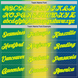 Custom Yellow Light Yellow-Aurora Green 3D Pattern Design Gradient Brazil Africa Sport Wear Performance T-Shirt