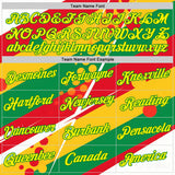Custom Yellow Light Yellow Red-Grass Green 3D Pattern Design Africa Sport Wear Performance T-Shirt