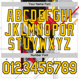 Custom White Yellow Red Black-Gray 3D Pattern Design Germany Geometric Shape Sport Wear Performance T-Shirt