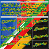 Custom Red Kelly Green Yellow Blue-Black 3D Pattern Design Africa Geometric Shape Sport Wear Performance T-Shirt