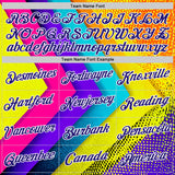 Custom Blue Dark Purple Yellow-Pink 3D Pattern Design Chromatic Geometric Shape Sport Wear Performance T-Shirt