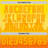 Custom Yellow Orange 3D Pattern Design Spain Sport Wear Performance T-Shirt