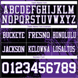 Custom Black White-Purple 3D Pattern Abstract Brush Stroke Authentic Football Jersey