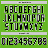 Custom Aurora Green Black-White Authentic Baseball Jersey