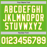 Custom Aurora Green White-Yellow Authentic Baseball Jersey