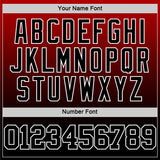 Custom Red Black-White Fade Fashion Round Neck Sublimation Basketball Suit Jersey