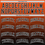 Custom Orange Black-White Gradient Square Shapes Round Neck Sublimation Basketball Suit Jersey