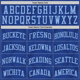 Custom Royal Light Blue Dot Round Neck Sublimation Basketball Suit Jersey