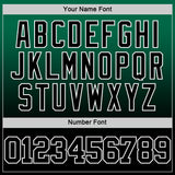 Custom Kelly Green Black-White Fade Fashion Round Neck Sublimation Basketball Suit Jersey