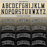 Custom Cream Black-White Fade Fashion Round Neck Sublimation Basketball Suit Jersey