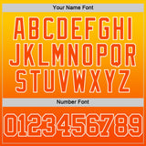 Custom Yellow Orange-White Fade Fashion Round Neck Sublimation Basketball Suit Jersey