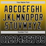 Custom Yellow Black-White Fade Fashion Round Neck Sublimation Basketball Suit Jersey