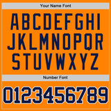 Custom Bay Orange Navy-White Authentic Basketball Jersey