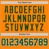 Custom Bay Orange Green-White Authentic Basketball Jersey