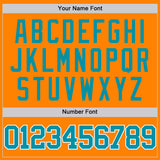 Custom Bay Orange Teal-White Authentic Basketball Jersey