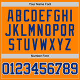 Custom Bay Orange Royal-White Authentic Basketball Jersey