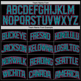 222 Custom Black Pink-Teal Authentic Baseball Jersey Test(勿删!!!!)