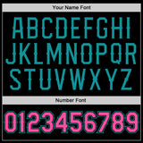 222 Custom Black Pink-Teal Authentic Baseball Jersey Test(勿删!!!!)